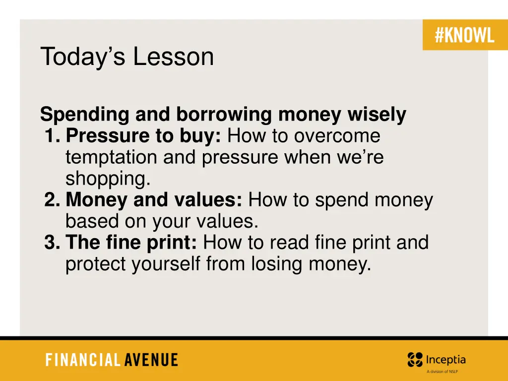 today s lesson