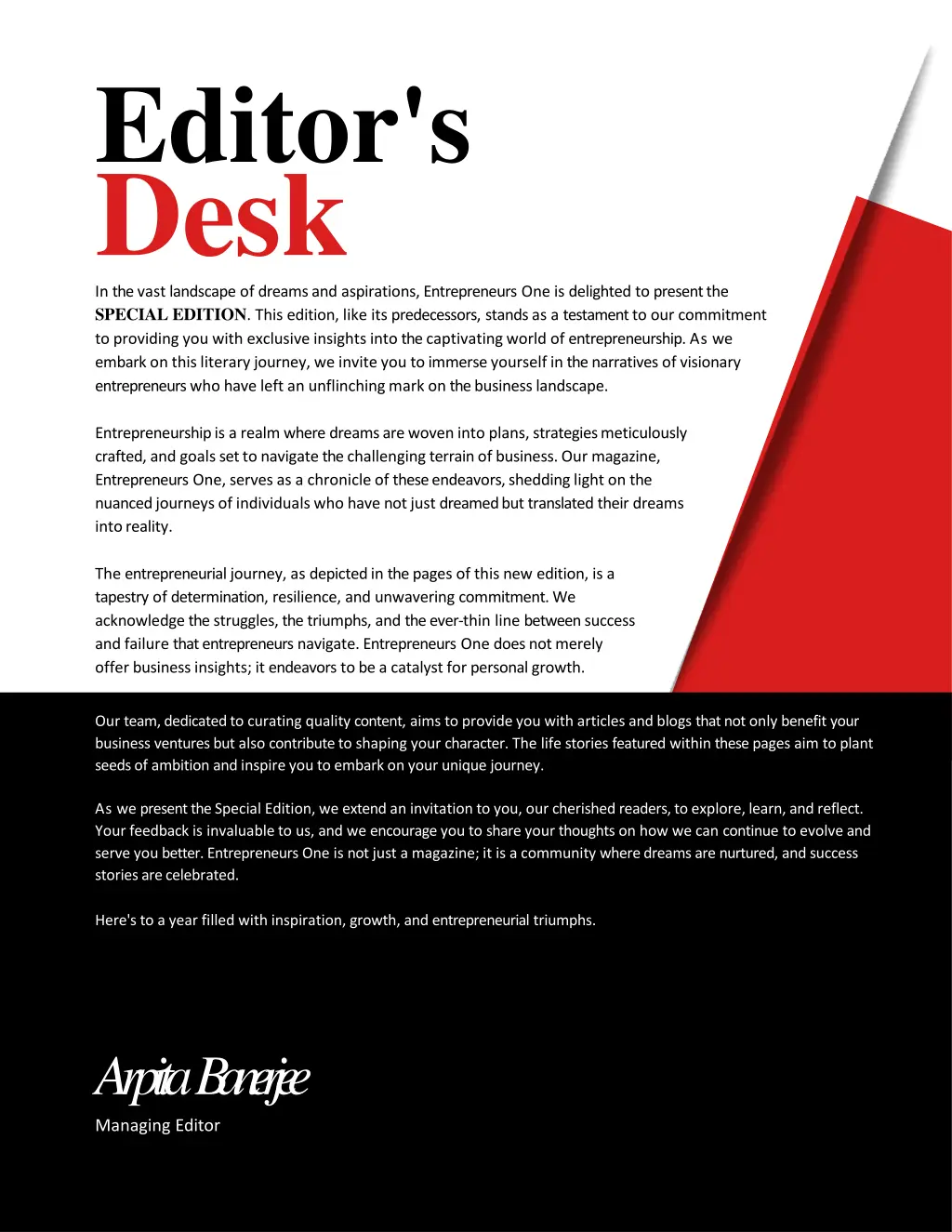 editor s desk
