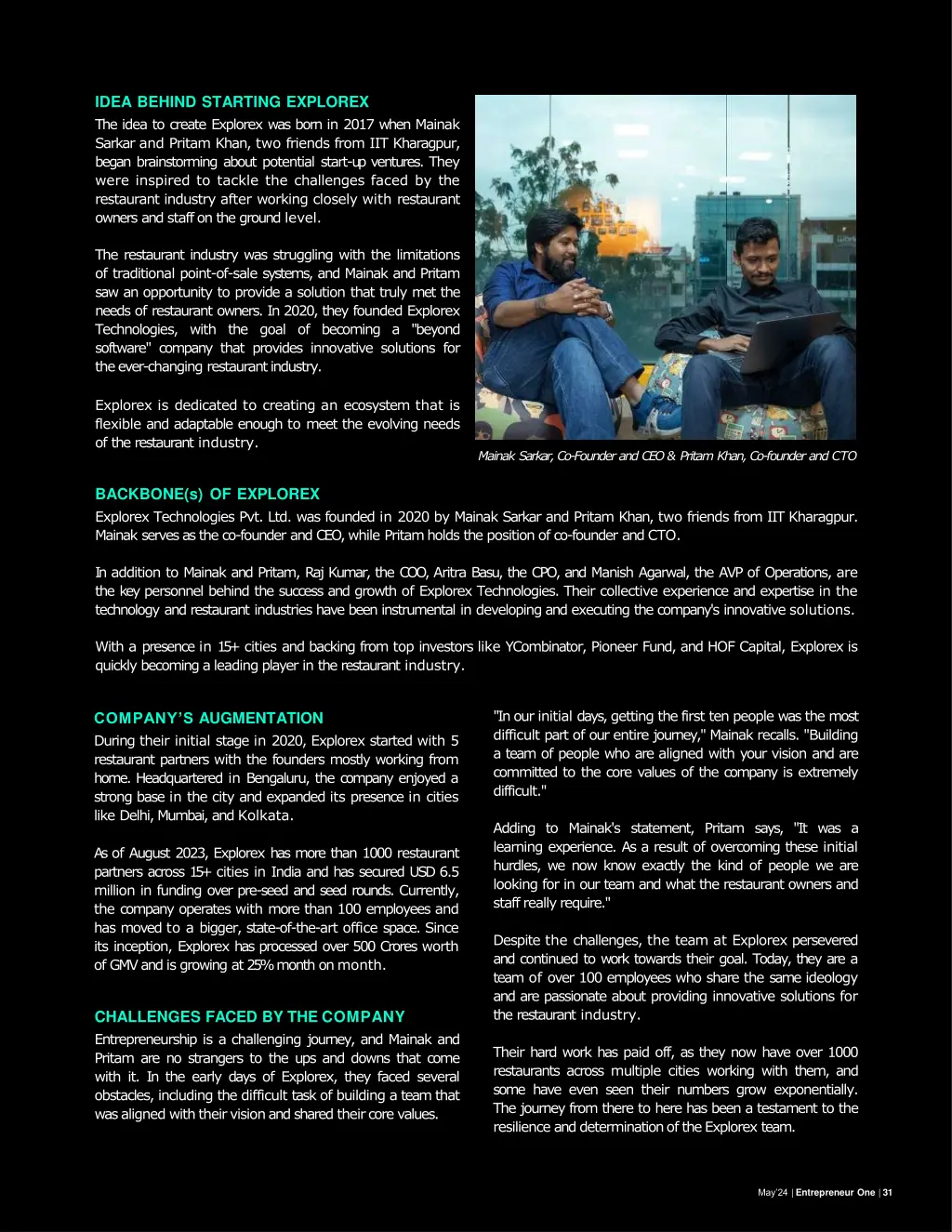 idea behind starting explorex the idea to create