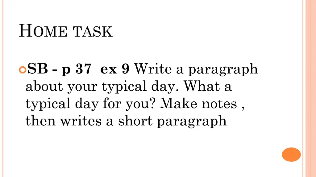 h ome task