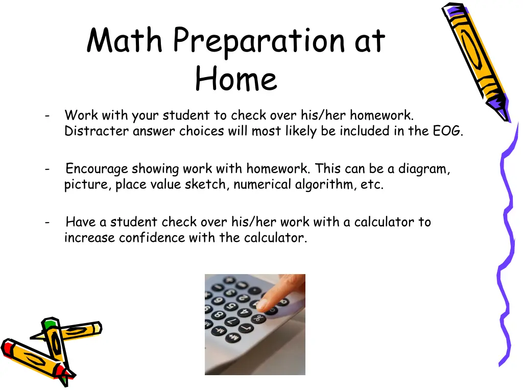 math preparation at home work with your student