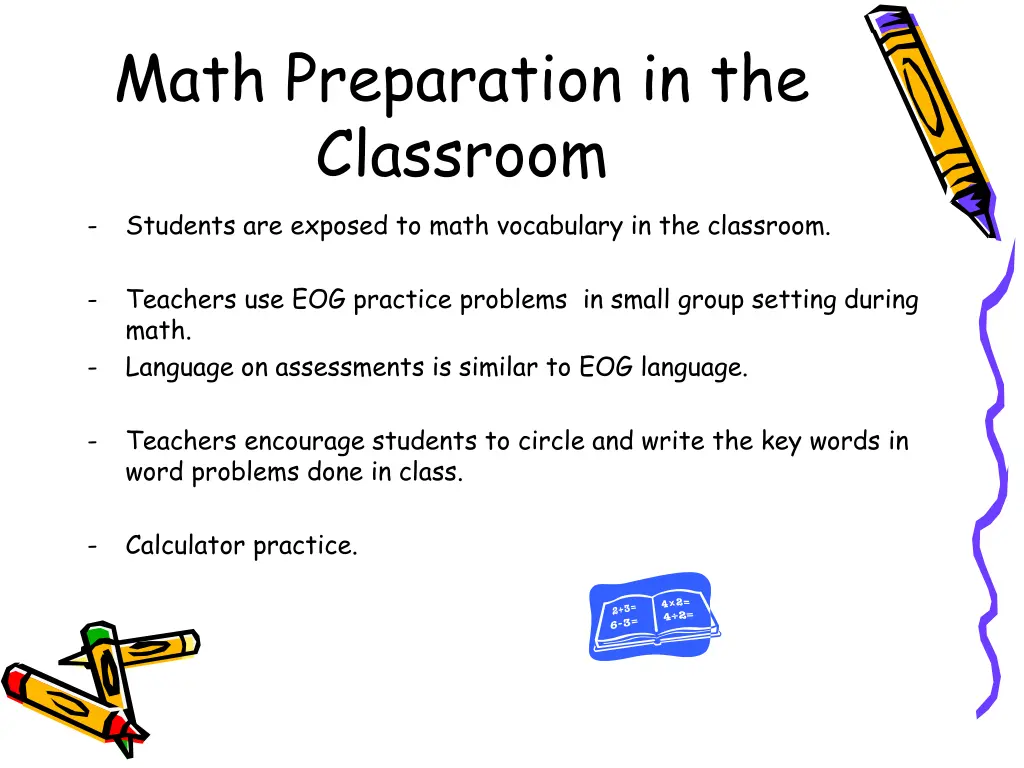math preparation in the classroom students