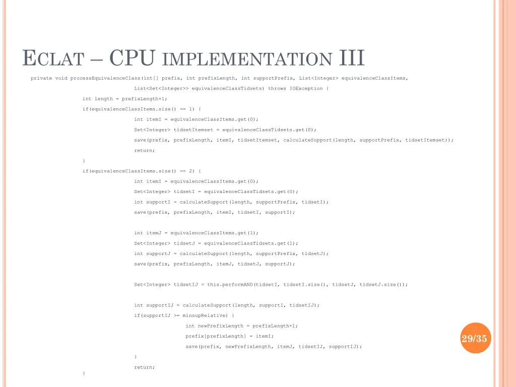 e clat cpu implementation iii