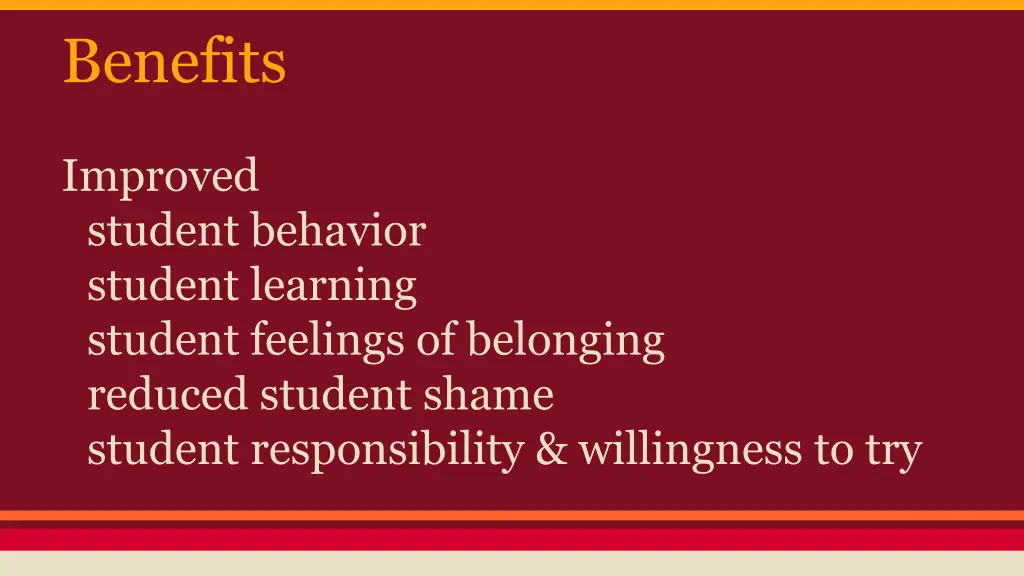 benefits