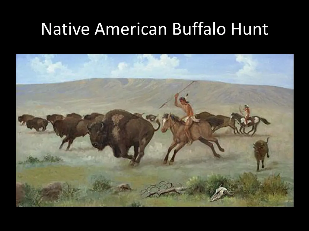 native american buffalo hunt