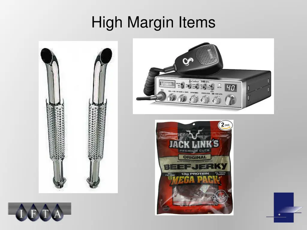 high margin items
