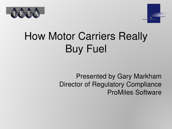 how motor carriers really buy fuel