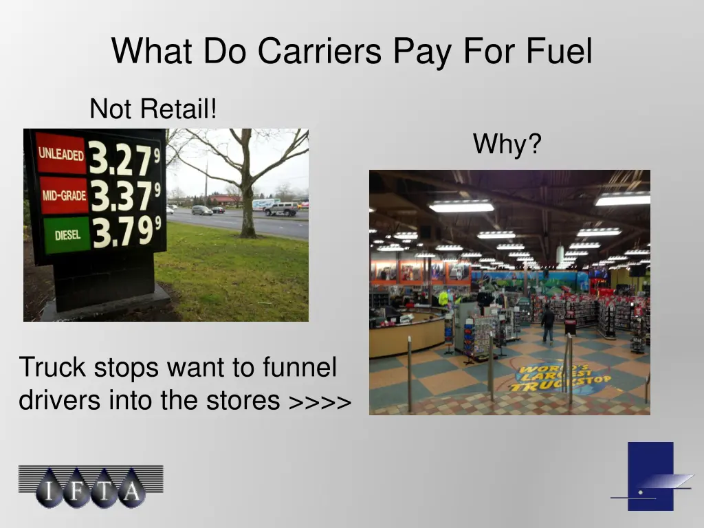 what do carriers pay for fuel