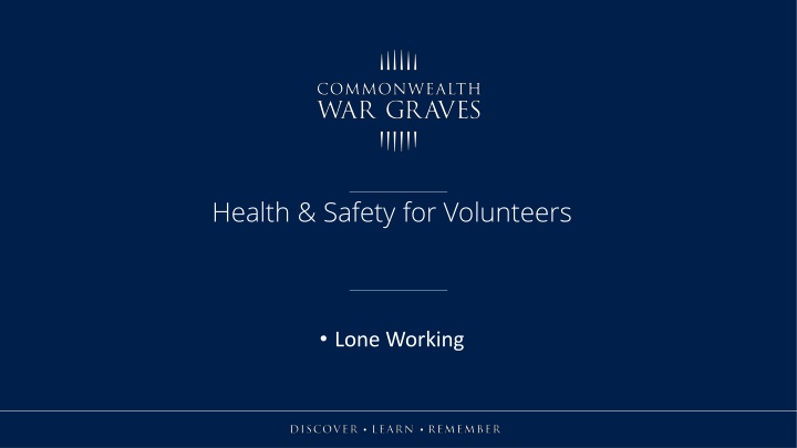 health safety for volunteers