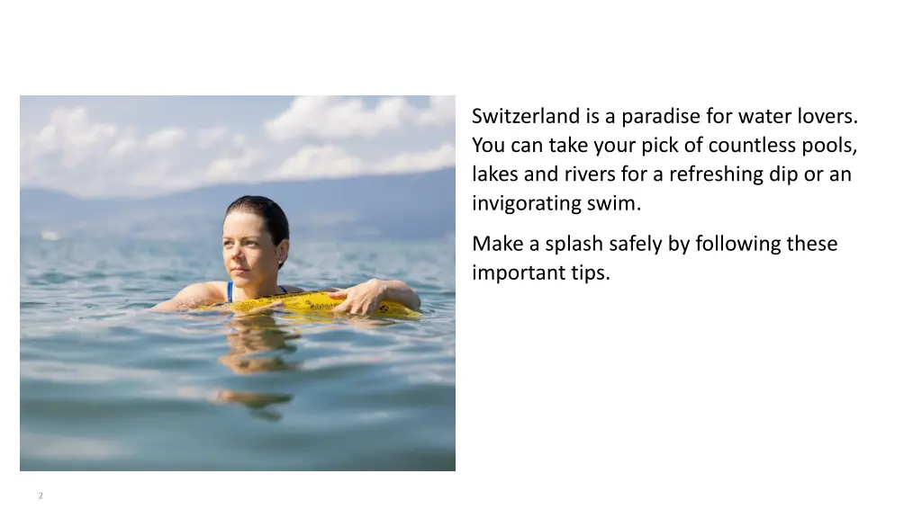 switzerland is a paradise for water lovers