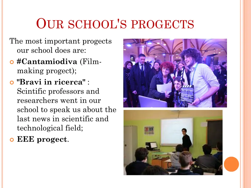o ur school s progects