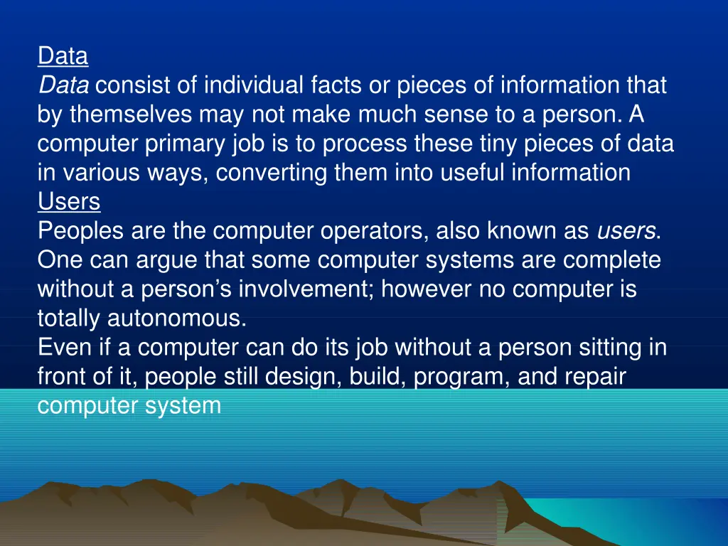 data data consist of individual facts or pieces