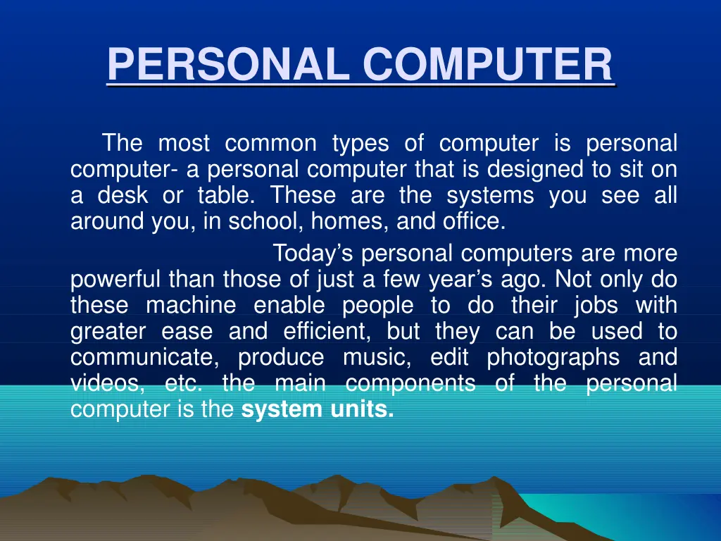 personal computer