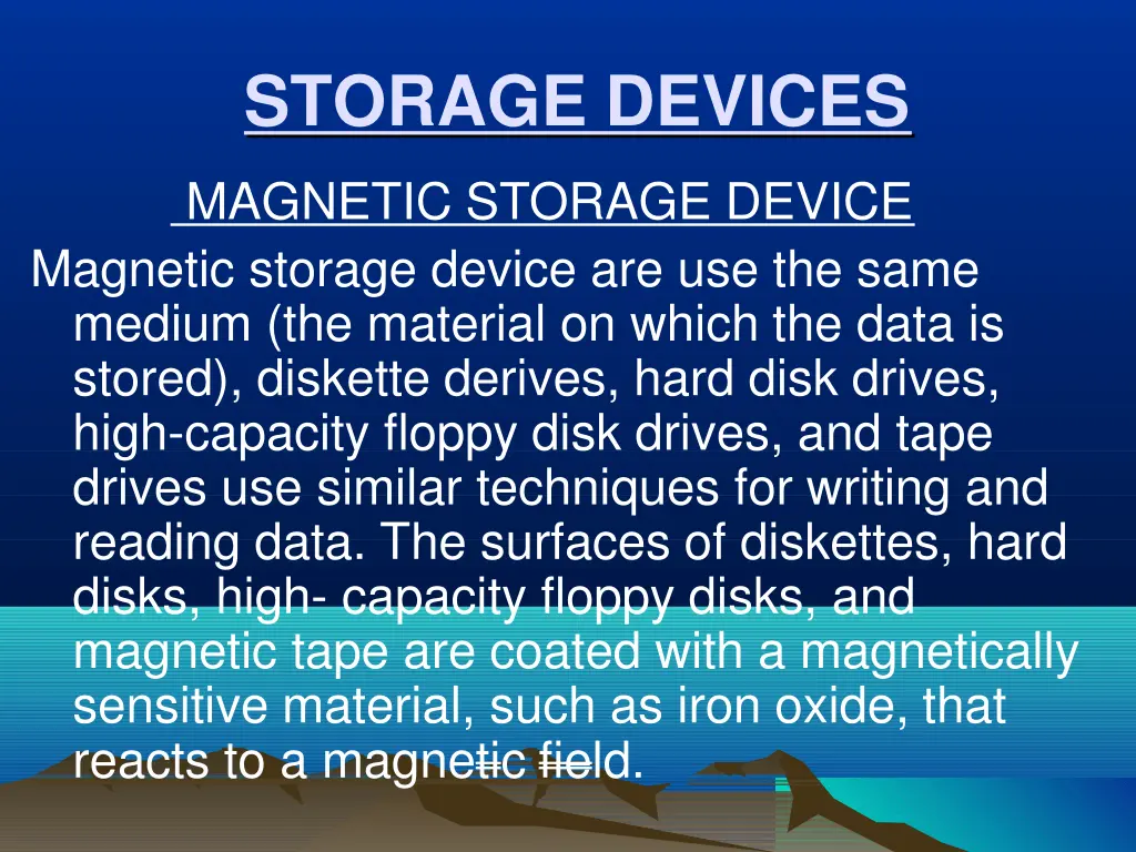 storage devices