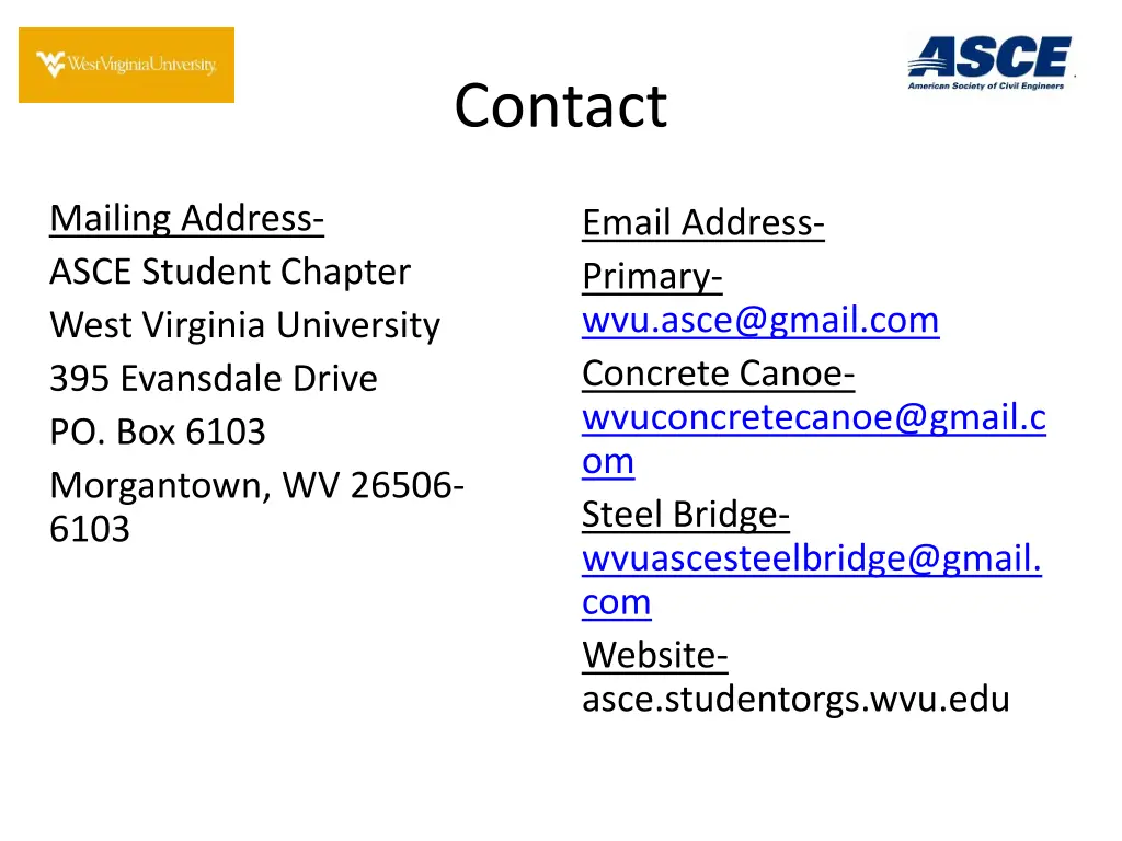 contact