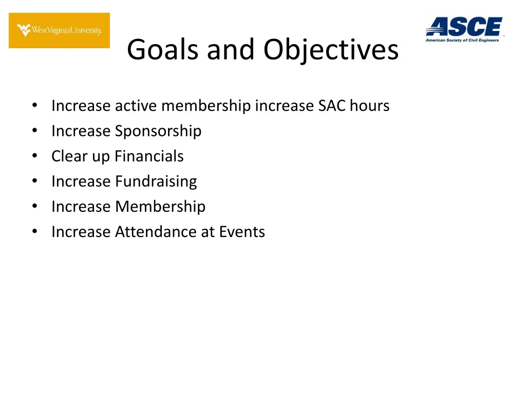 goals and objectives