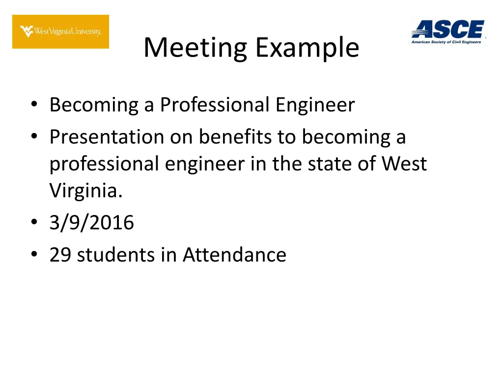 meeting example