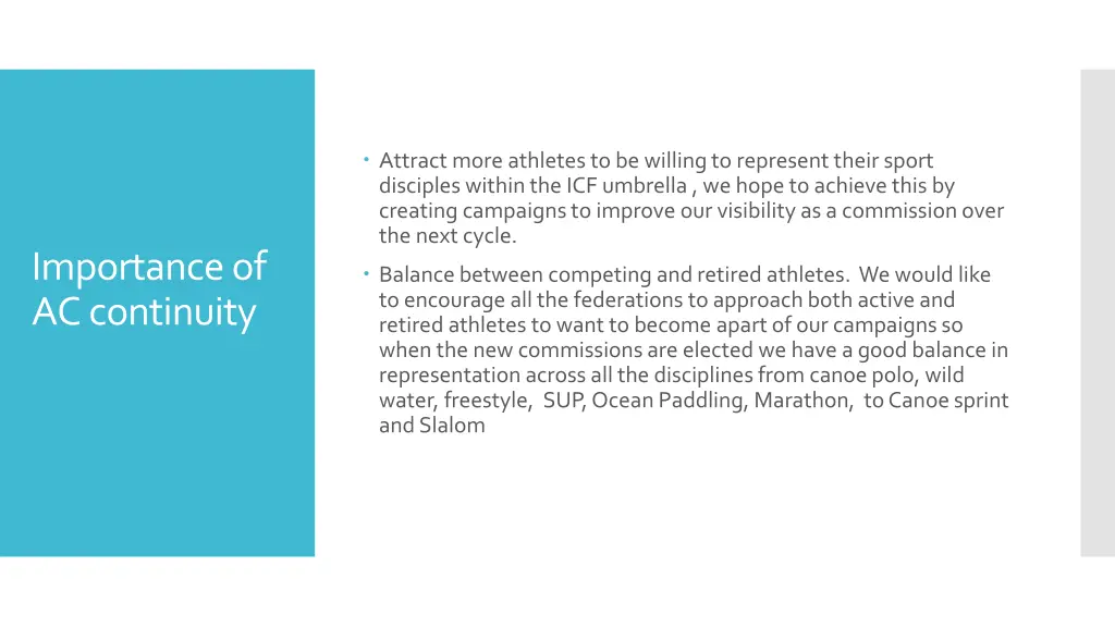 attract more athletes to be willing to represent