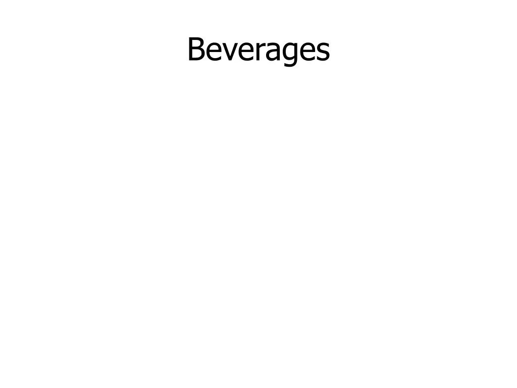 beverages