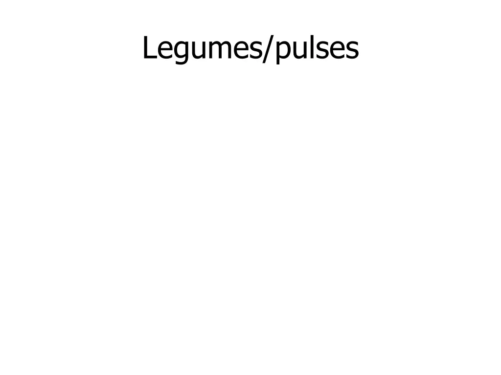 legumes pulses