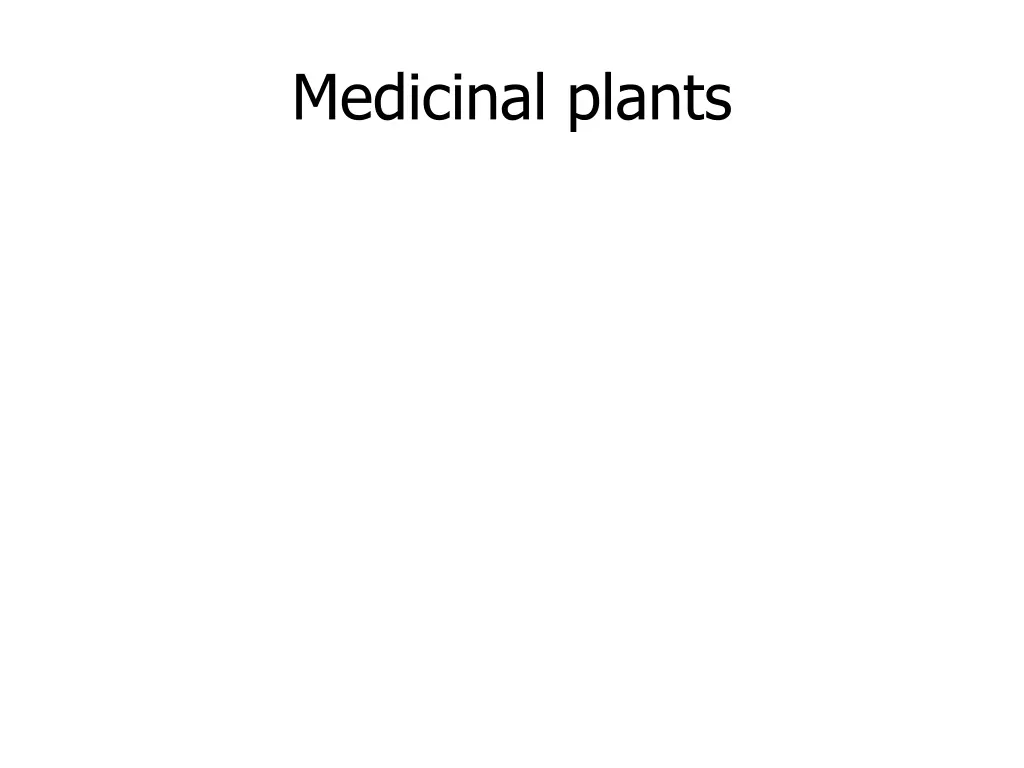medicinal plants
