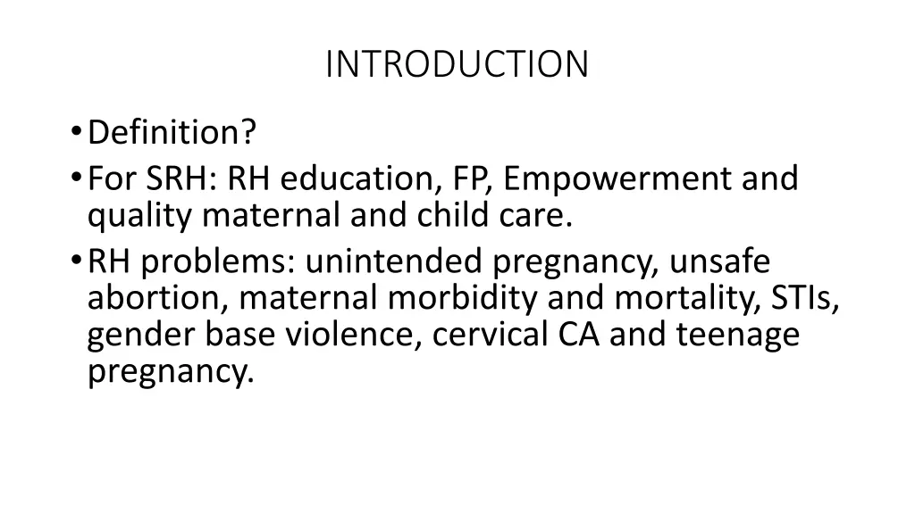 introduction
