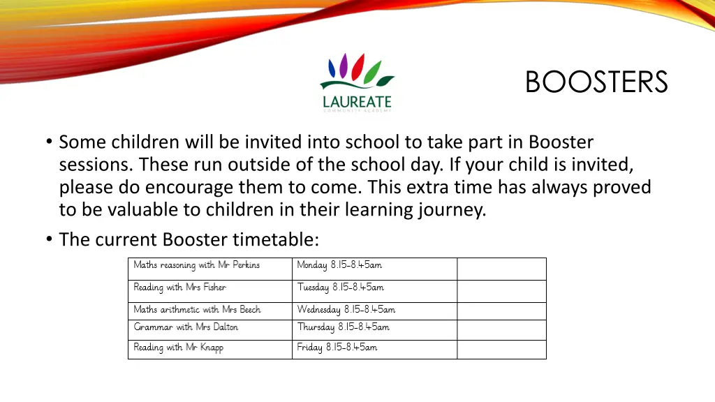 boosters
