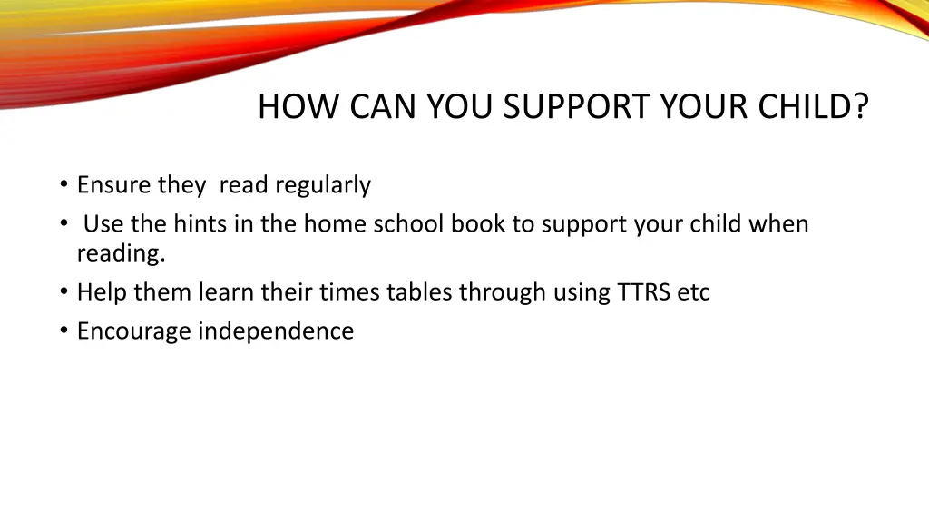 how can you support your child