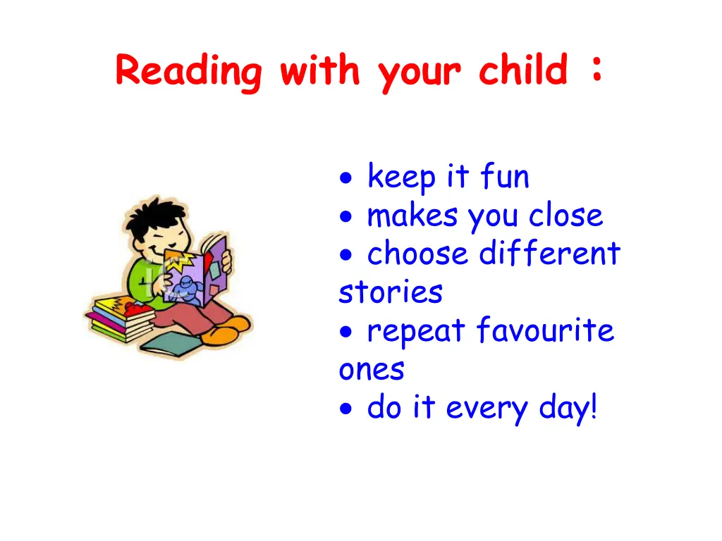 reading with your child