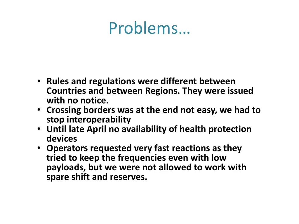 problems