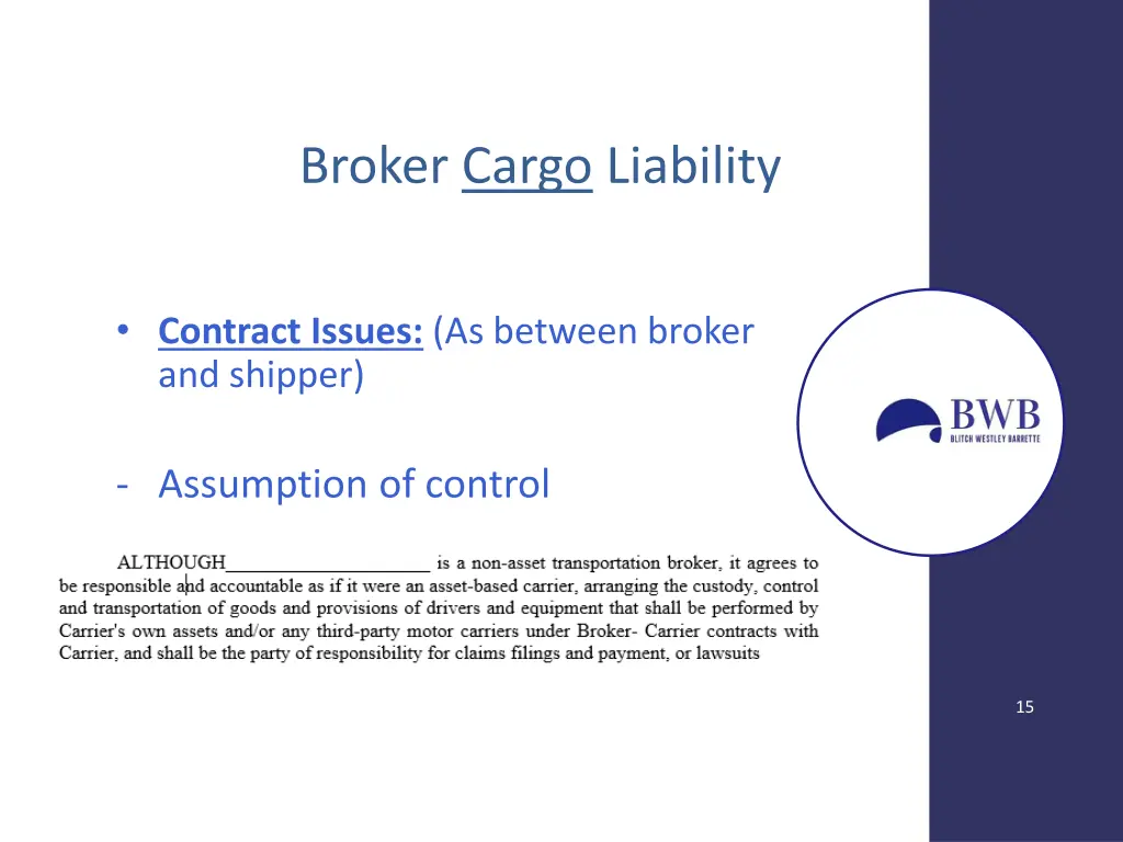 broker cargo liability 1