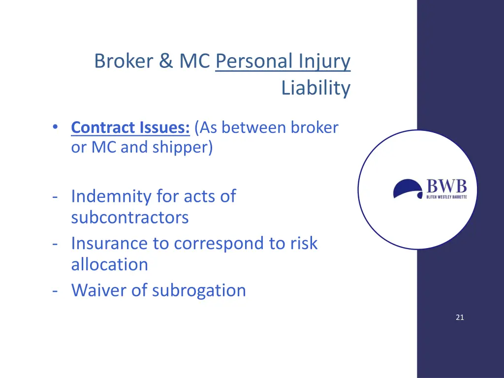broker mc personal injury