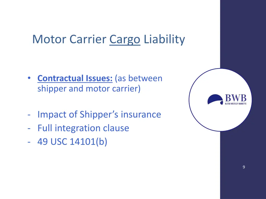 motor carrier cargo liability 3