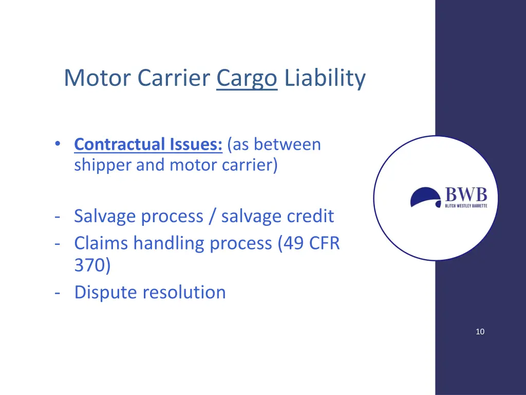 motor carrier cargo liability 4
