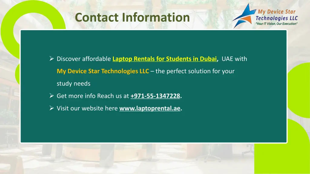 contact information