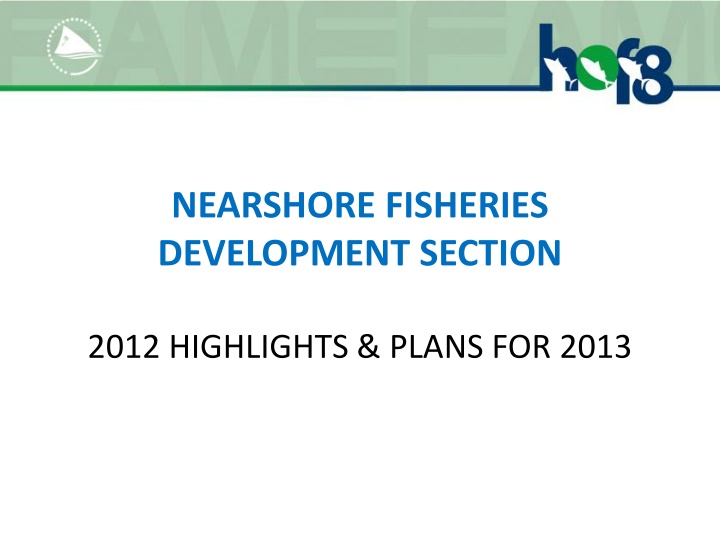 nearshore fisheries development section