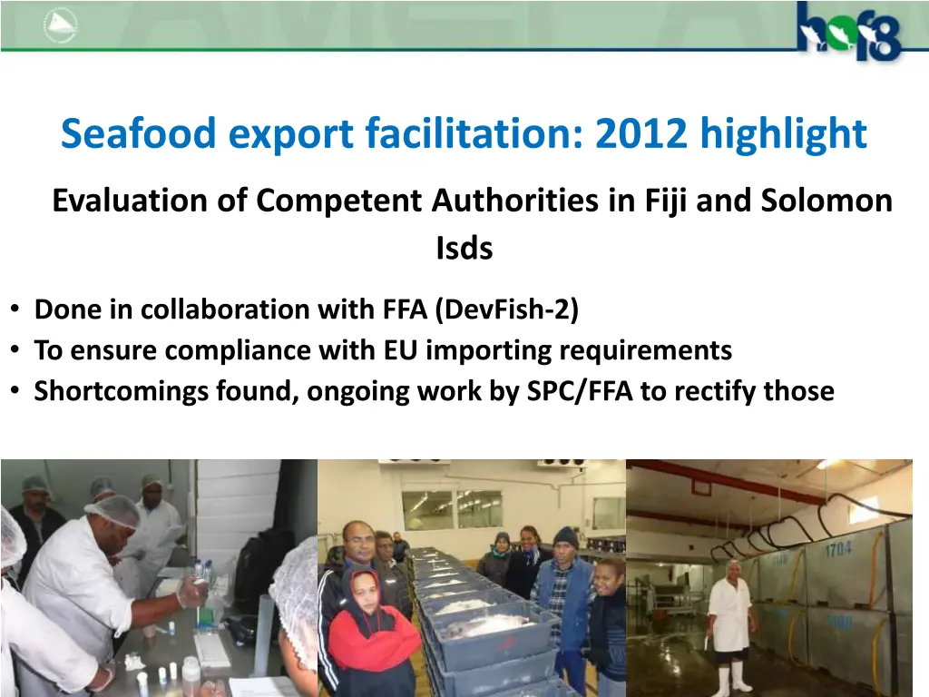 seafood export facilitation 2012 highlight