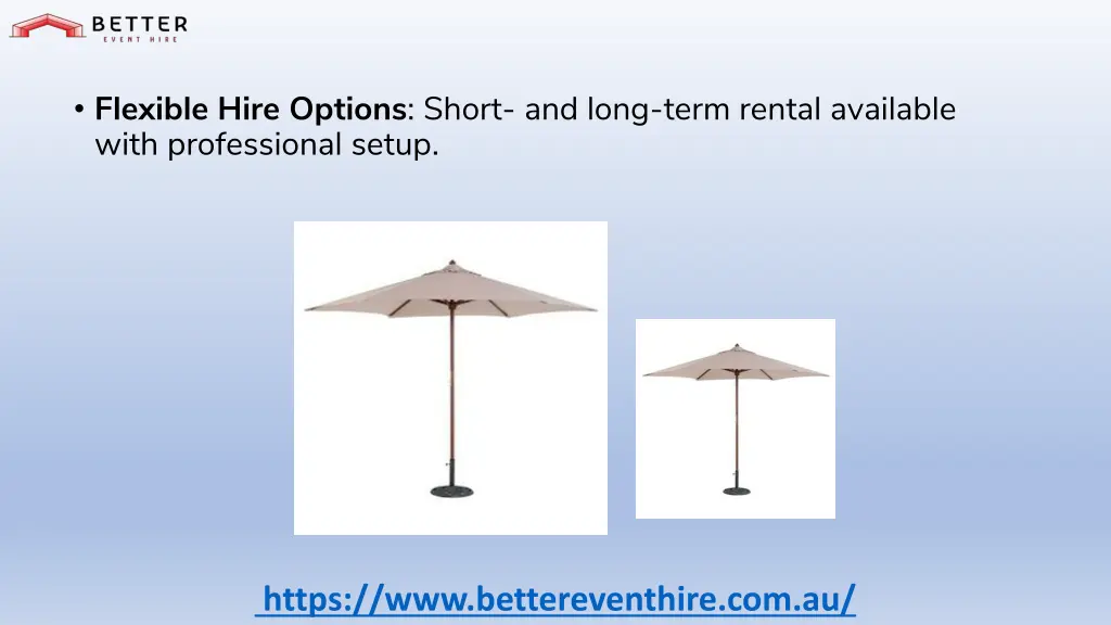 flexible hire options short and long term rental