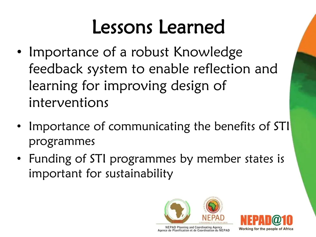 lessons learned lessons learned
