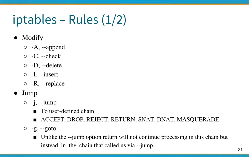 iptables rules 1 2