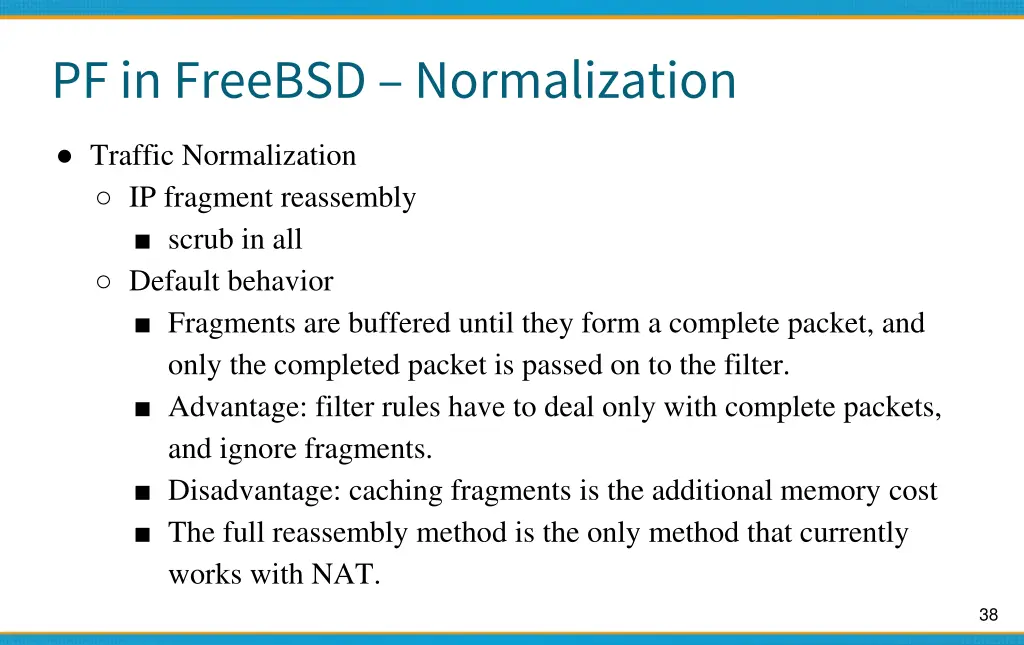 pf in freebsd normalization