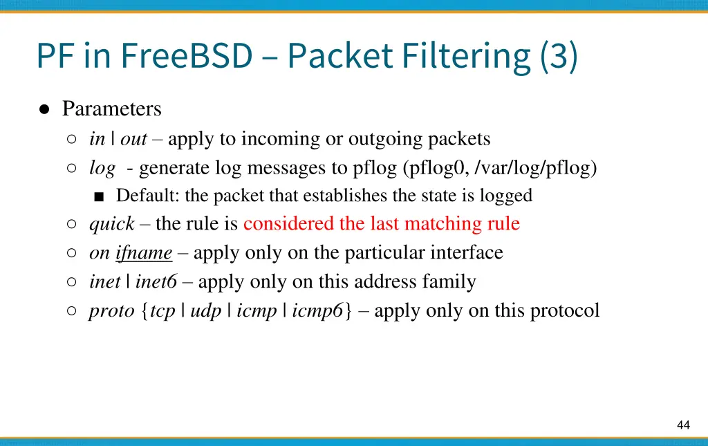 pf in freebsd packet filtering 3