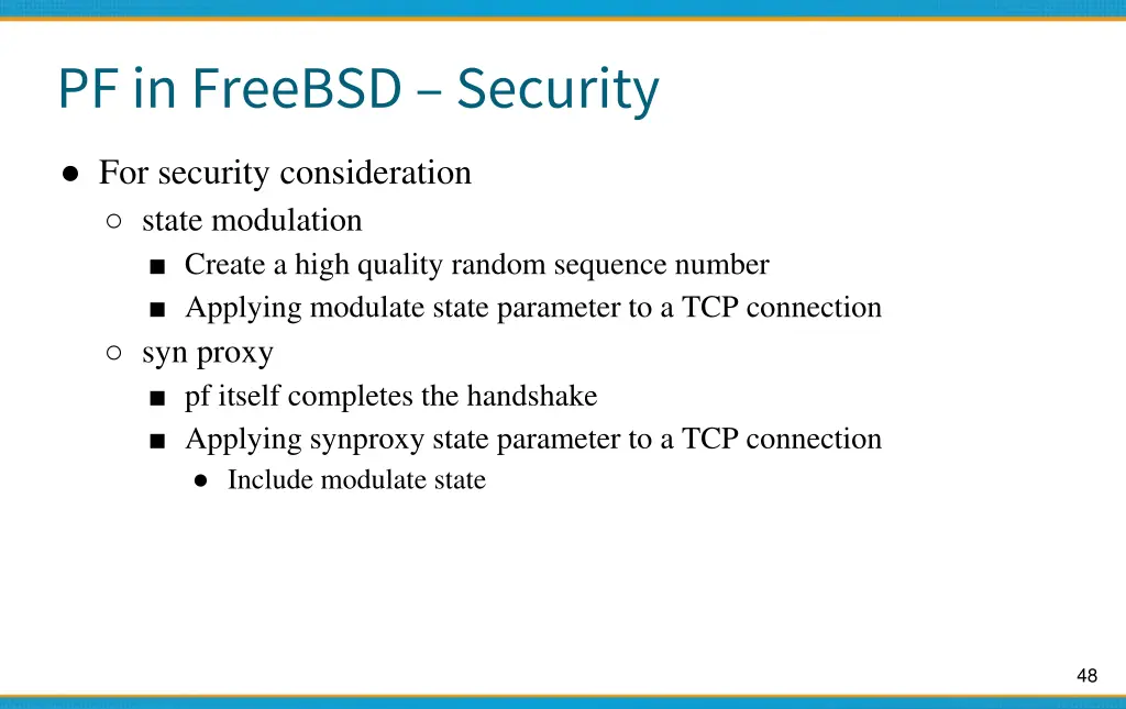 pf in freebsd security