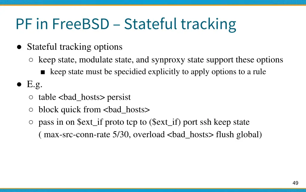 pf in freebsd stateful tracking