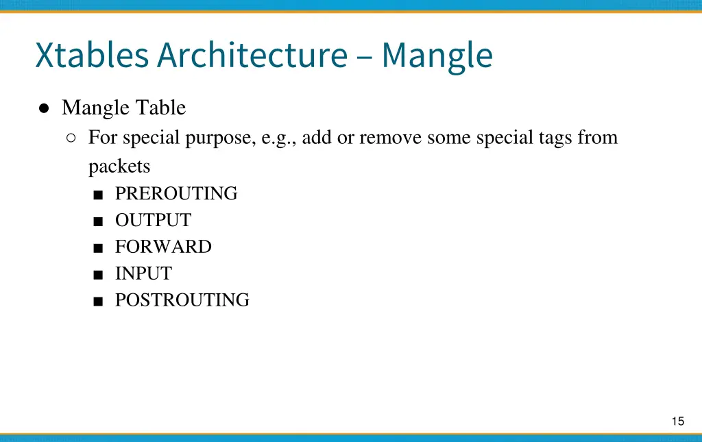 xtables architecture mangle