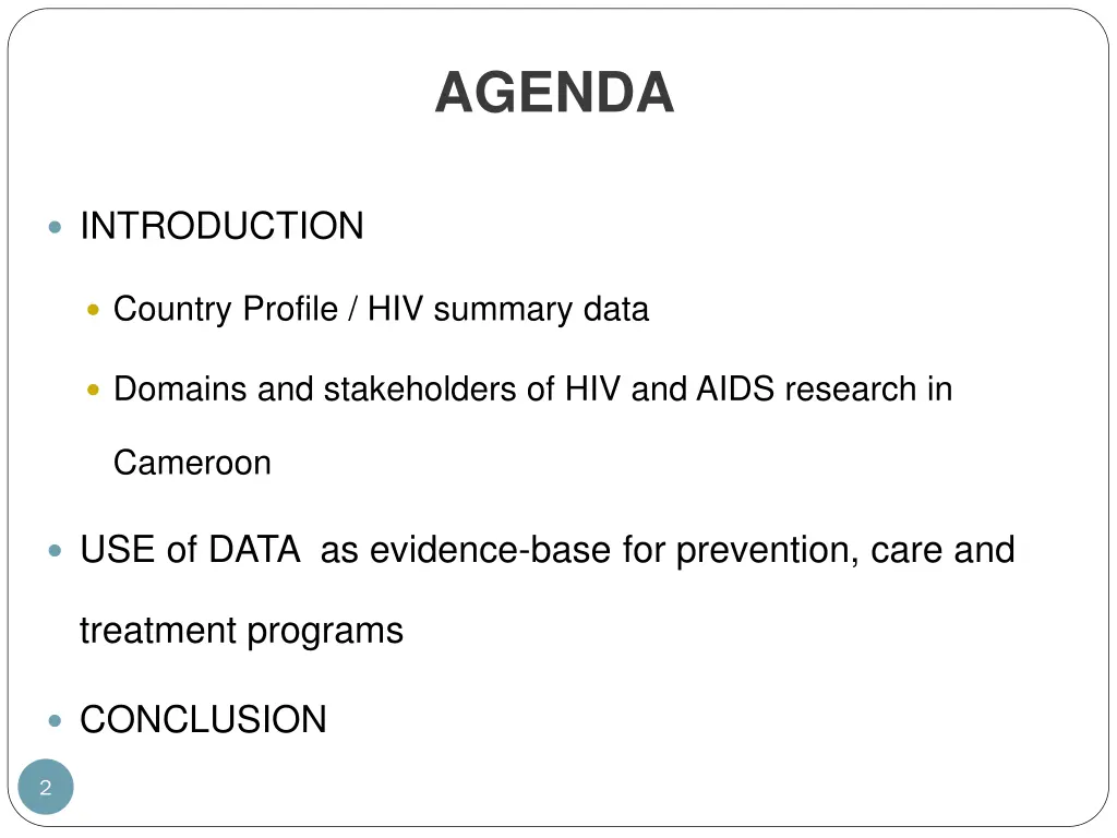 agenda