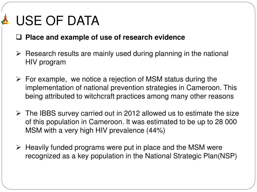 use of data 2
