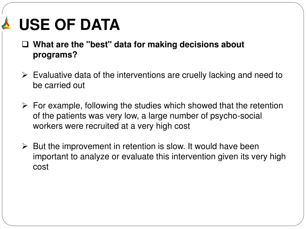 use of data 7