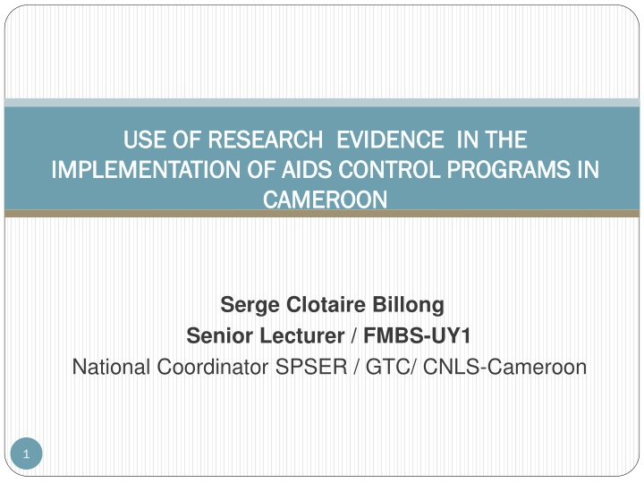 use of research evidence in the use of research