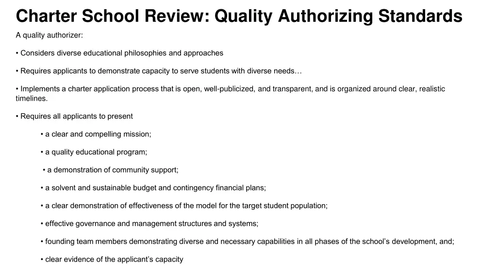 charter school review quality authorizing 1